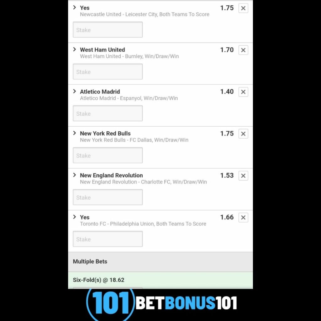 Todays Football Parlay 17 04 Mixed Leagues Betbonus 101